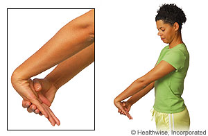 Wrist extensor stretch